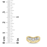 1CTW Round Shaped Lab Grown Diamond (F/VS) Fancy Contour Ring in 14K Gold