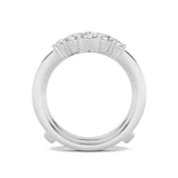 1CTW Round Shaped Lab Grown Diamond (F/VS) Insert Jacket Ring in 14K Gold