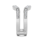 1CTW Round Shaped Lab Grown Diamond (F/VS) Insert Jacket Ring in 14K Gold