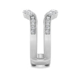 1CTW Round Shaped Lab Grown Diamond (F/VS) Insert Jacket Ring in 14K Gold