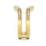 1CTW Round Shaped Lab Grown Diamond (F/VS) Insert Jacket Ring in 14K Gold