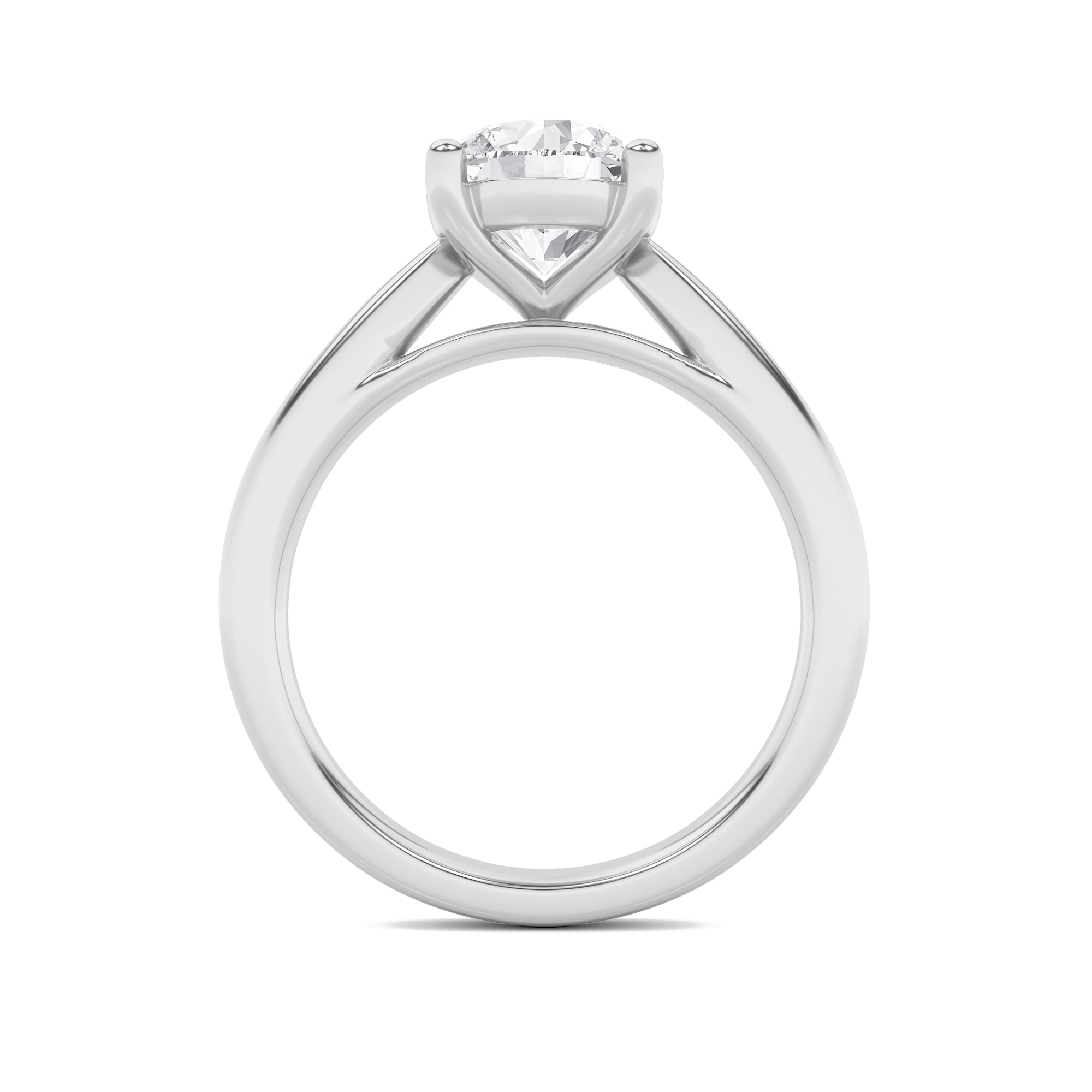 1CTW Round Shaped Lab Grown Diamond (F/VS) Insert Jacket Ring in 14K Gold