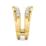 1CTW Round Shaped Lab Grown Diamond (G/VS) Insert Jacket Ring in 14K Gold