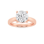 1CTW Round Shaped Lab Grown Diamond (F/VS) Insert Jacket Ring in 14K Gold