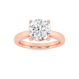 1CTW Round Shaped Lab Grown Diamond (F/VS) Insert Jacket Ring in 14K Gold