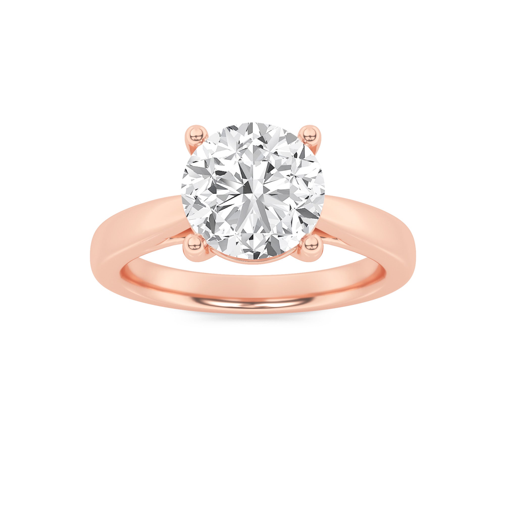 1CTW Round Shaped Lab Grown Diamond (F/VS) Insert Jacket Ring in 14K Gold