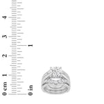 3CTW Round Shaped Lab Grown Diamond (F/VS) Insert Jacket Ring in 14K Gold