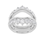 2CTW Round Shaped Lab Grown Diamond (G/VS) Insert Jacket Ring in 14K Gold