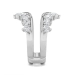 2CTW Round Shaped Lab Grown Diamond (F/VS) Insert Jacket Ring in 14K Gold