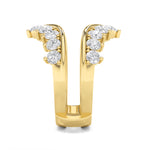 2CTW Round Shaped Lab Grown Diamond (F/VS) Insert Jacket Ring in 14K Gold