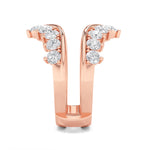 2CTW Round Shaped Lab Grown Diamond (G/VS) Insert Jacket Ring in 14K Gold
