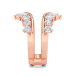 2CTW Round Shaped Lab Grown Diamond (G/VS) Insert Jacket Ring in 14K Gold