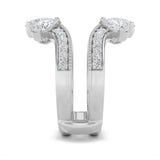 2.25CTW Pear Shaped Lab Grown Diamond (F/VS) Insert Jacket Ring in 14K Gold