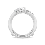 1CTW Marquise Shaped Lab Grown Diamond (F/VS) Insert Jacket Ring in 14K Gold