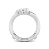 1CTW Marquise Shaped Lab Grown Diamond (F/VS) Insert Jacket Ring in 14K Gold