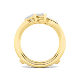 1CTW Marquise Shaped Lab Grown Diamond (F/VS) Insert Jacket Ring in 14K Gold
