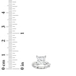 3CTW Princess Shaped Lab Grown Diamond (F/VS) Twisted Shank Solitaire Engagement Ring in 14K Gold