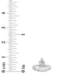 1CTW Pear Shaped Lab Grown Diamond (F/VS) Twisted Shank Solitaire Engagement Ring in 14K Gold