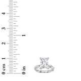 3CTW Radiant Shaped Lab Grown Diamond (F/VS) Twisted Shank Solitaire Engagement Ring in 14K Gold