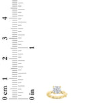 1CTW Round Shaped Lab Grown Diamond (F/VS) Twisted Shank Solitaire Engagement Ring in 14K Gold