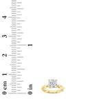 1.5CTW Round Shaped Lab Grown Diamond (F/VS) Twisted Shank Solitaire Engagement Ring in 14K Gold