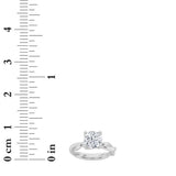 2.5CTW Round Shaped Lab Grown Diamond (F/VS) Twisted Shank Solitaire Engagement Ring in 14K Gold