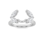 1CTW Marquise Shaped Lab Grown Diamond (F/VS) Wrap Ring in 14K Gold