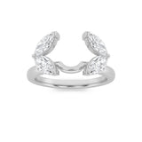1CTW Marquise Shaped Lab Grown Diamond (F/VS) Wrap Ring in 14K Gold