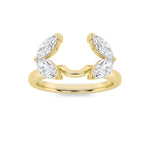 1CTW Marquise Shaped Lab Grown Diamond (F/VS) Wrap Ring in 14K Gold