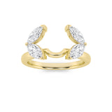 1CTW Marquise Shaped Lab Grown Diamond (F/VS) Wrap Ring in 14K Gold