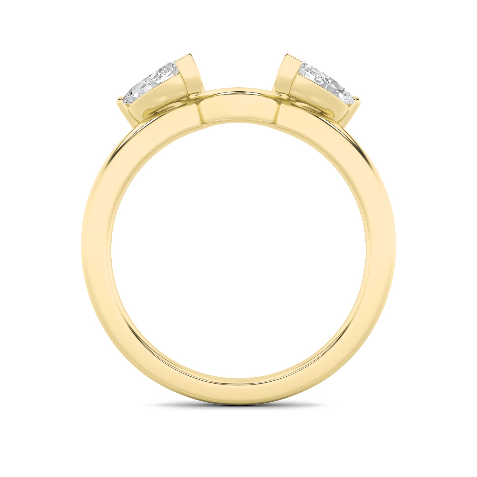 1CTW Marquise Shaped Lab Grown Diamond (F/VS) Wrap Ring in 14K Gold