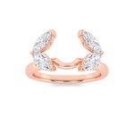 1CTW Marquise Shaped Lab Grown Diamond (F/VS) Wrap Ring in 14K Gold