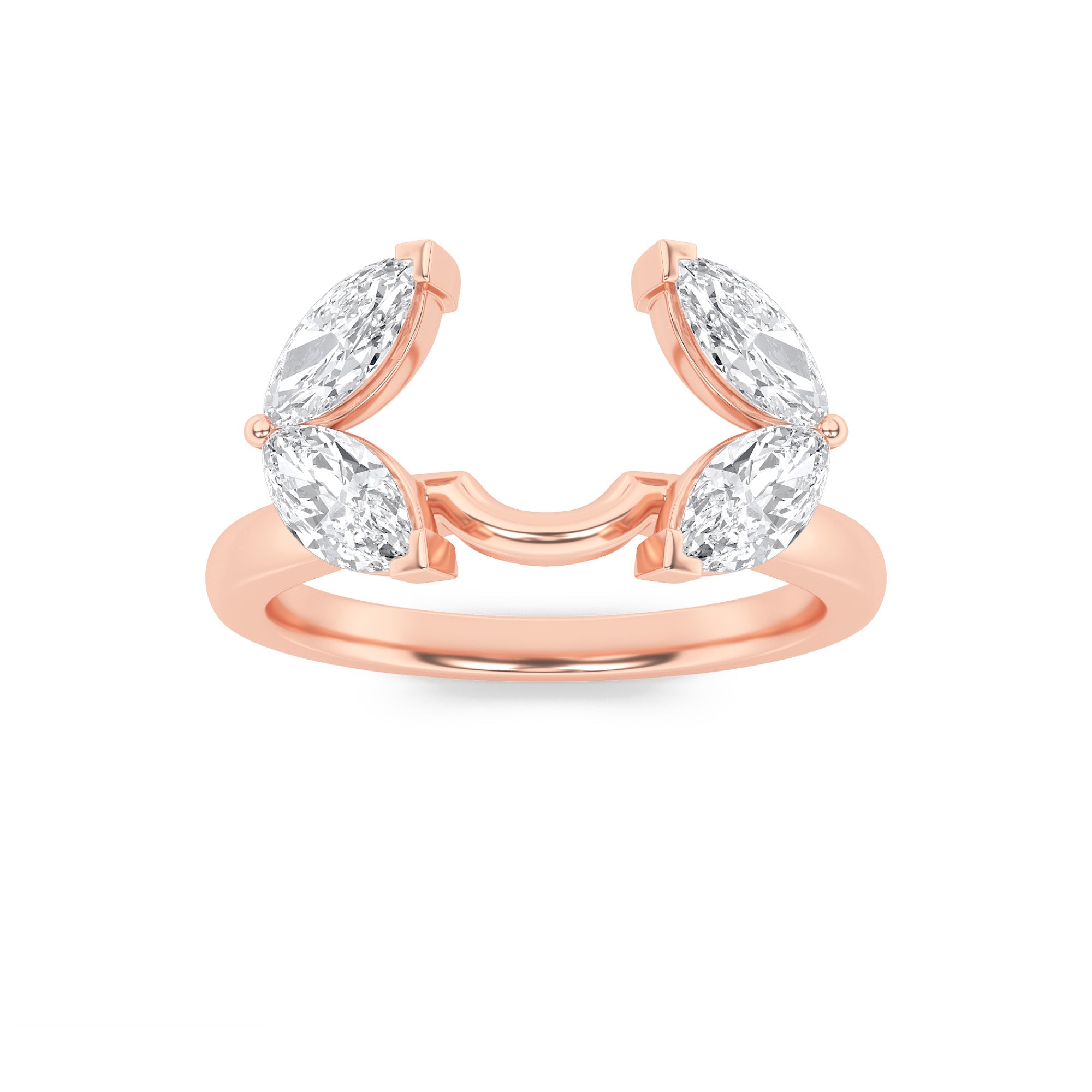1CTW Marquise Shaped Lab Grown Diamond (F/VS) Wrap Ring in 14K Gold
