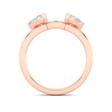 1CTW Marquise Shaped Lab Grown Diamond (F/VS) Wrap Ring in 14K Gold