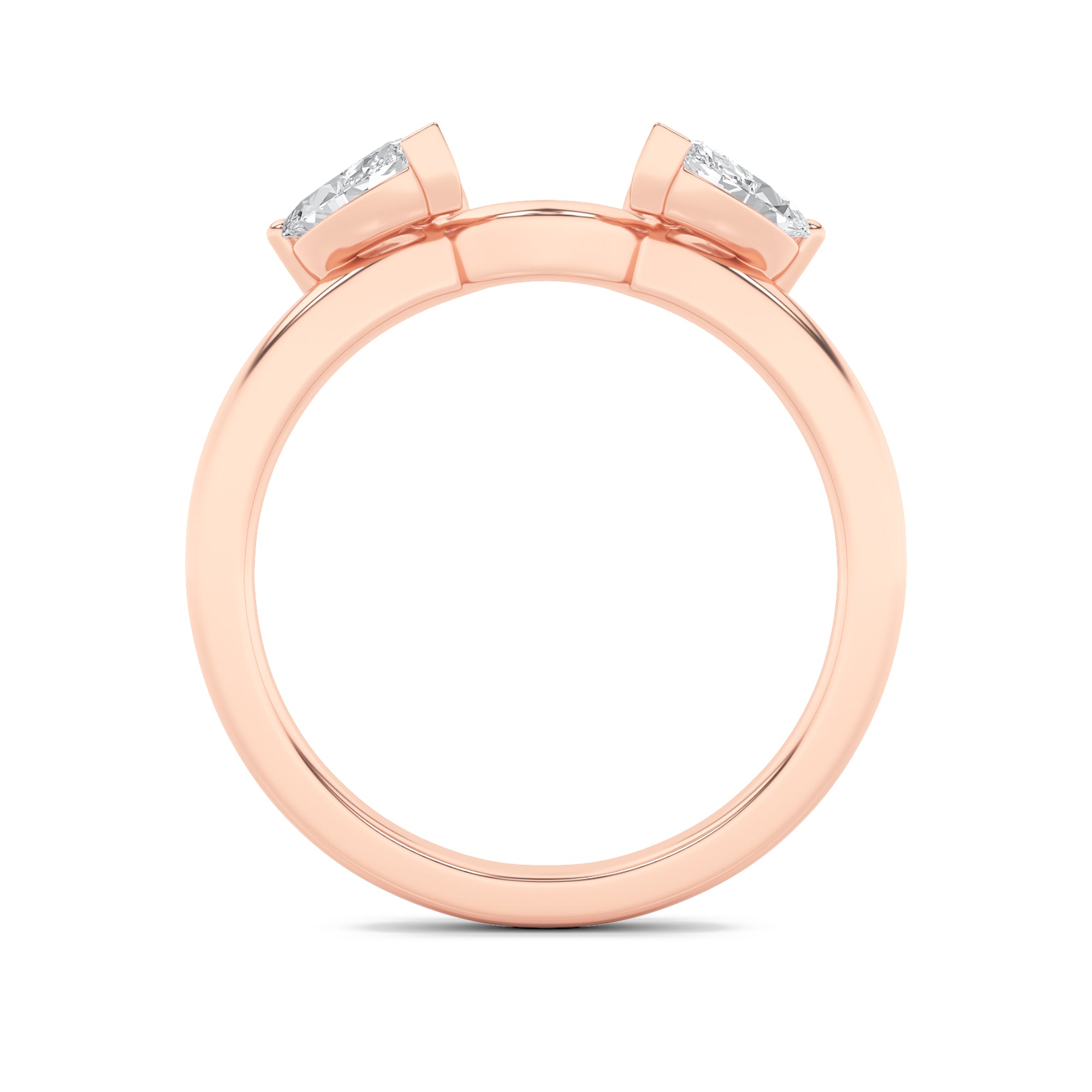 1CTW Marquise Shaped Lab Grown Diamond (F/VS) Wrap Ring in 14K Gold