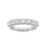 1CTW Round Shaped Lab Grown Diamond (F/VS) Accented Double Halo Set of Band and  Ring in 14K Gold