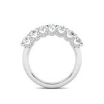 1CTW Round Shaped Lab Grown Diamond (F/VS) Accented Double Halo Set of Band and  Ring in 14K Gold
