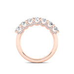 1CTW Round Shaped Lab Grown Diamond (F/VS) Accented Double Halo Set of Band and  Ring in 14K Gold
