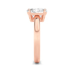 3CTW Emerald Shaped Lab Grown Diamond (F/VS) Toi et Moi Engagement Ring in 14K Gold