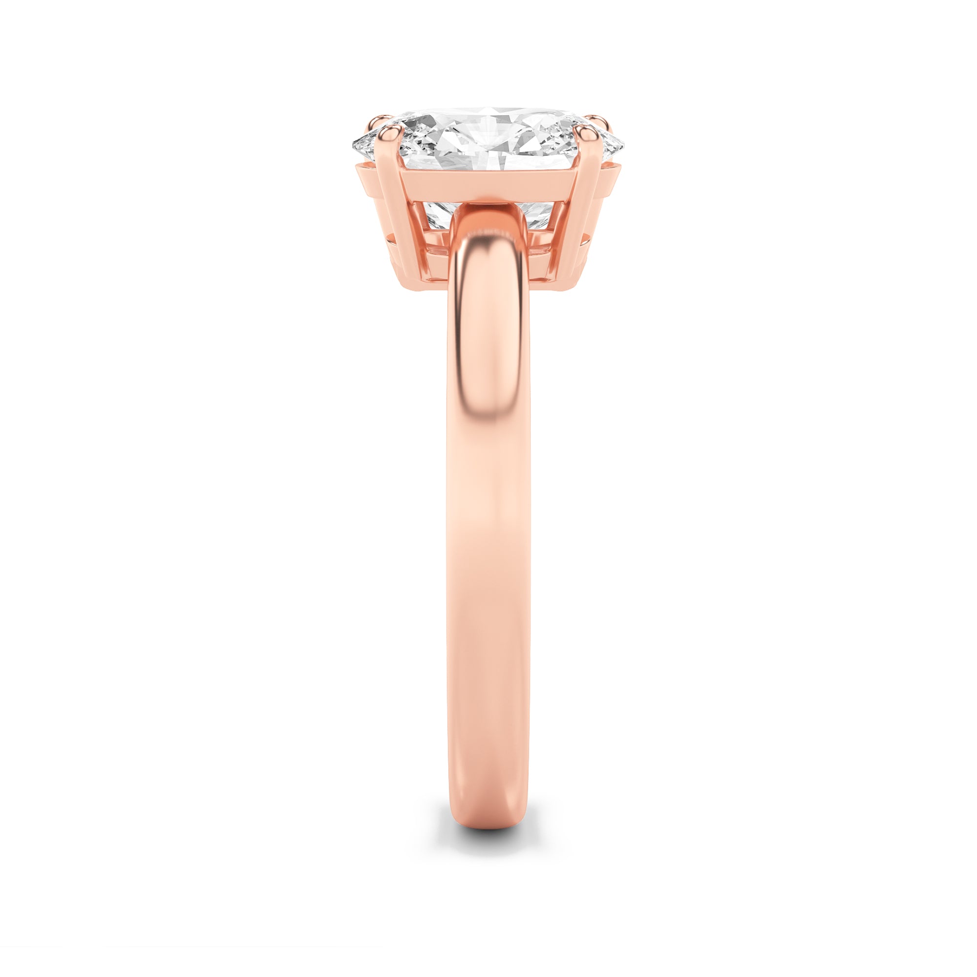 3CTW Emerald Shaped Lab Grown Diamond (F/VS) Toi et Moi Engagement Ring in 14K Gold