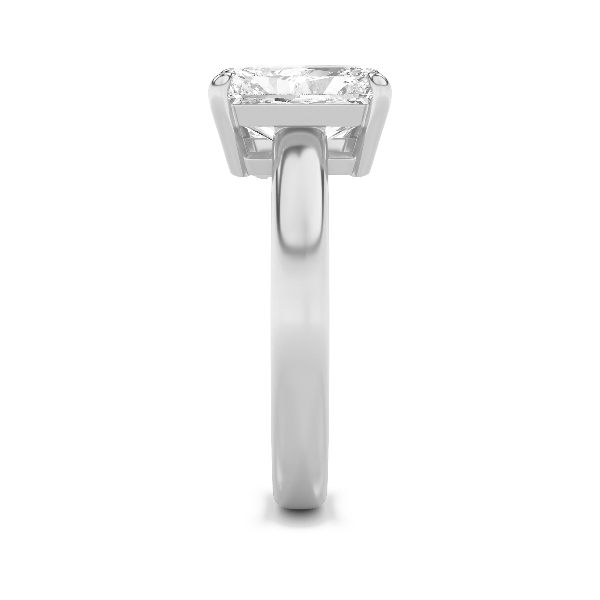 3CTW Radiant Shaped Lab Grown Diamond (F/VS) Toi et Moi Fashiion Ring in 14K Gold