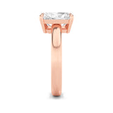 3CTW Radiant Shaped Lab Grown Diamond (F/VS) Toi et Moi Fashiion Ring in 14K Gold