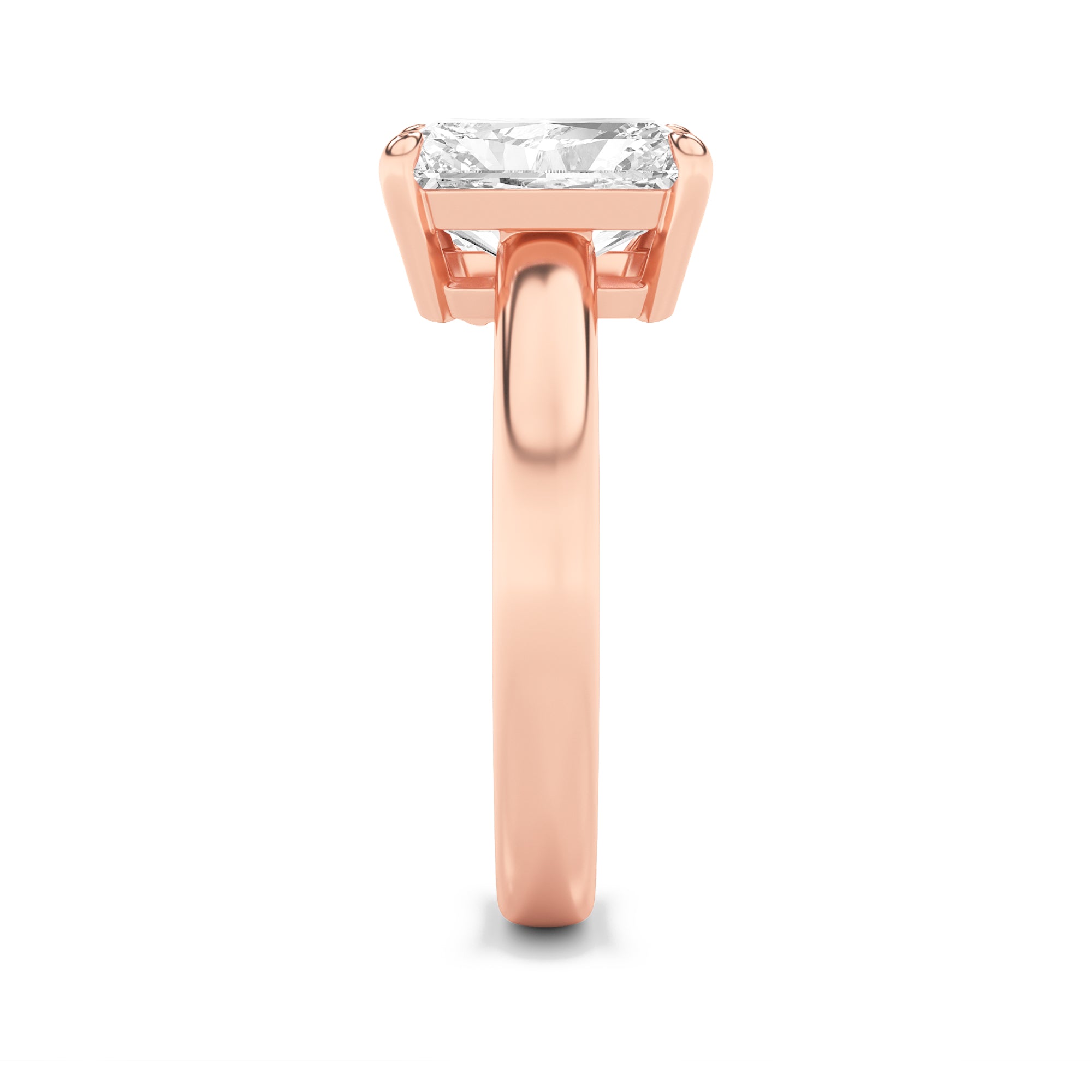3CTW Radiant Shaped Lab Grown Diamond (F/VS) Toi et Moi Fashiion Ring in 14K Gold