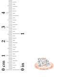 3CTW Radiant Shaped Lab Grown Diamond (F/VS) Toi et Moi Fashiion Ring in 14K Gold