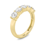 1.5CTW Round Shaped Lab Grown Diamond (F/VS) Five Stone Band Ring in 14K Gold