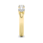 1.5CTW Round Shaped Lab Grown Diamond (F/VS) Five Stone Band Ring in 14K Gold