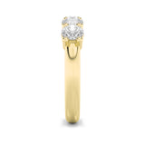 1.5CTW Round Shaped Lab Grown Diamond (F/VS) Five Stone Band Ring in 14K Gold