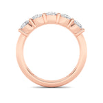 1.5CTW Round Shaped Lab Grown Diamond (F/VS) Five Stone Band Ring in 14K Gold