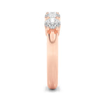 1.5CTW Round Shaped Lab Grown Diamond (F/VS) Five Stone Band Ring in 14K Gold