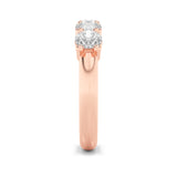1.5CTW Round Shaped Lab Grown Diamond (F/VS) Five Stone Band Ring in 14K Gold